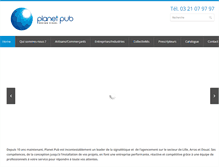 Tablet Screenshot of planetpub.fr